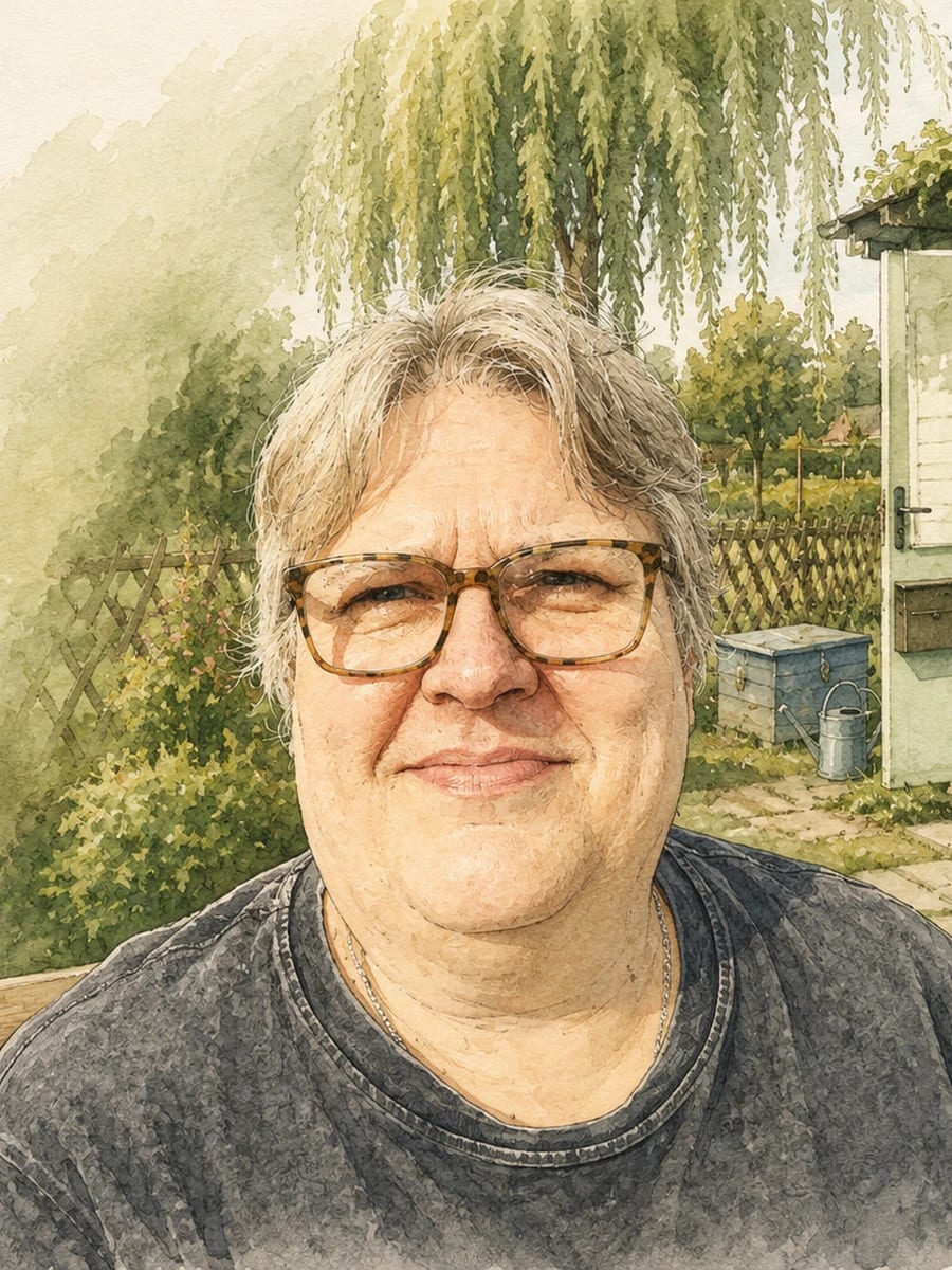 Guido Loleit 1. Kassierer Aquarell Aquarellporträt von Guido Loleit, 1. Kassierer